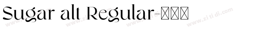 Sugar alt Regular字体转换